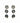 Vinatge Moon Earrings in Stainless Steel and Black Acrylic