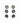 Vinatge Moon Earrings in Stainless Steel and Black Acrylic