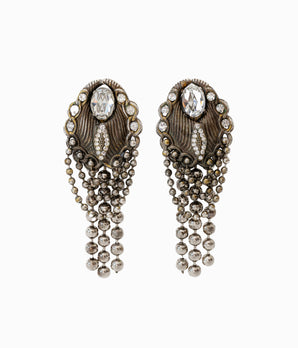 Vintage 1980's Rhinestone Earrings