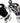 Beaded White & Black Bull Earrings