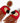 Beaded Red Parrot Earrings