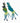 Beaded Green & Blue Jay Bird with Crystal Earrings