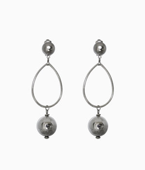 Vintage 80s Long Teardrop Earrings
