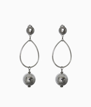 Vintage 80s Long Teardrop Earrings