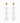 80s Triple Glass Bubble Earrings