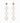 80s Triple Glass Bubble Earrings