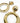 Vintage 1990's-2000's Gold Door Knocker Earrings