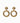 Vintage 1990's-2000's Gold Door Knocker Earrings