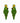 Beaded Green Parrot Earrings