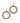 Vintage Hammered Brass Hoop Earrings