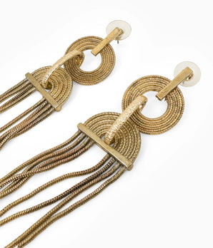 80s Hoop & Chain Earrings