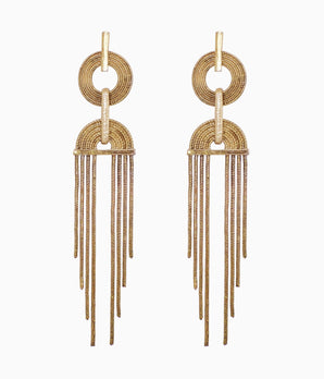 80s Hoop & Chain Earrings