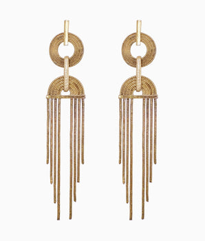 80s Hoop & Chain Earrings