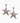 80s Hammered Silver Tone Starfish Earrings