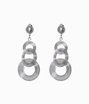 Vintage Triple Wire Hoops Earrings