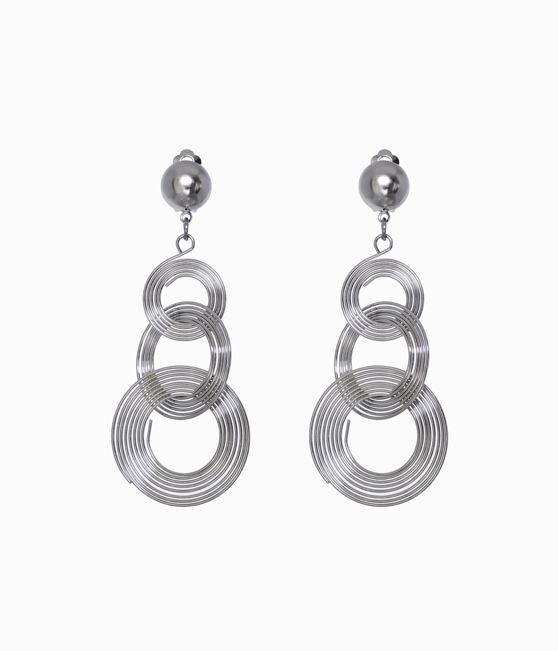 Vintage Triple Wire Hoops Earrings