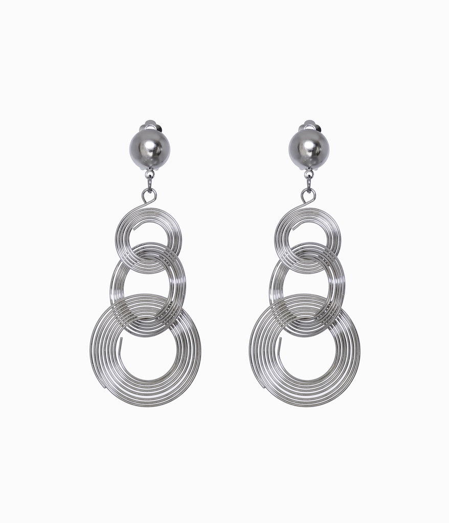 Vintage Triple Wire Hoops Earrings