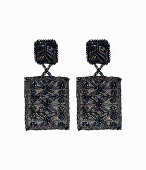 Ce Soir Beaded Tapestry Earrings