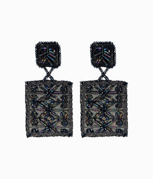 Ce Soir Beaded Tapestry Earrings