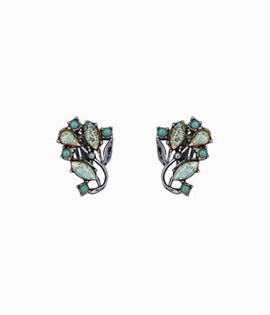 Vintage Turquoise Bouquet Mini Earrings
