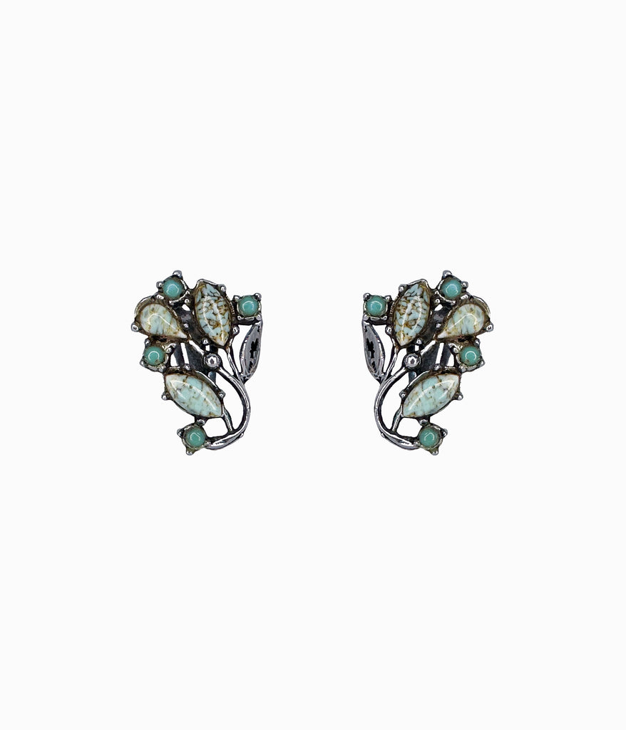 Vintage Turquoise Bouquet Mini Earrings
