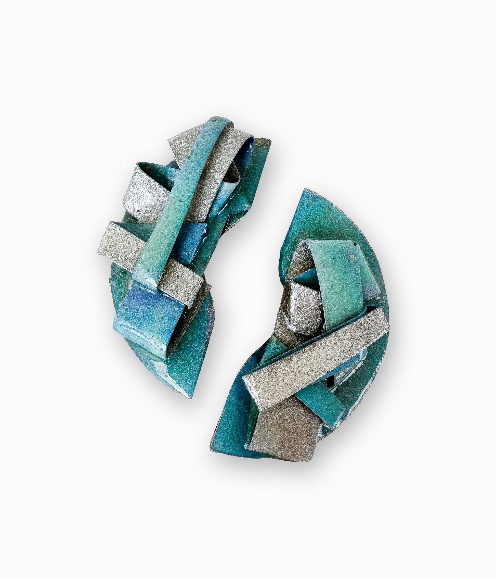 Mismatch 80's Geometric Earrings