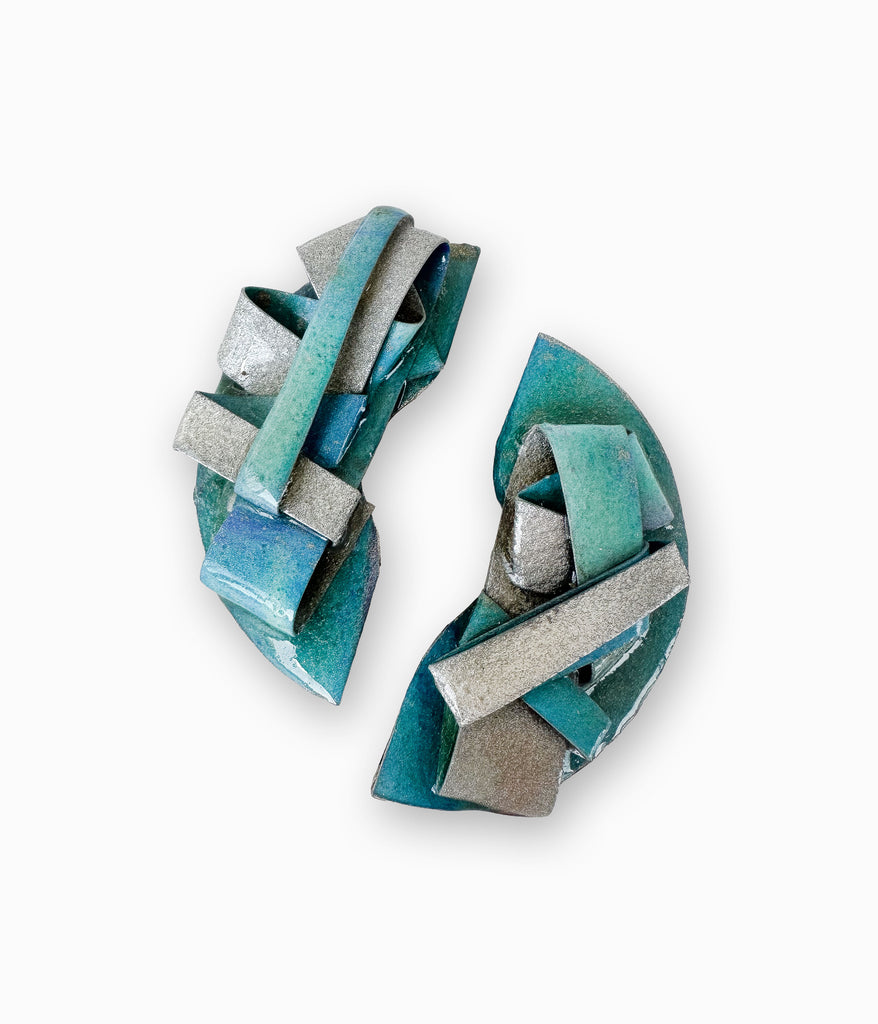Mismatch 80's Geometric Earrings