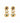 BLANCA Brushed Matte Gold Earrings