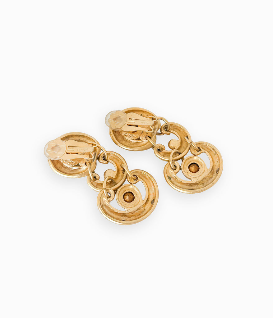 BLANCA Brushed Matte Gold Earrings