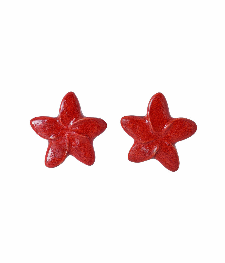 'Flower of Seville' Orange Blossom in Red Ceramic