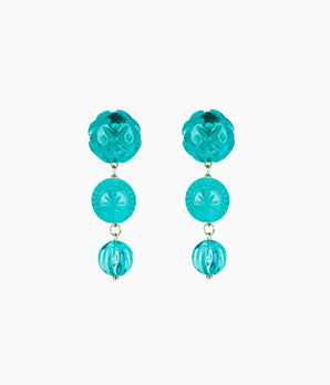 Westbury Drop Earrings in Aqua