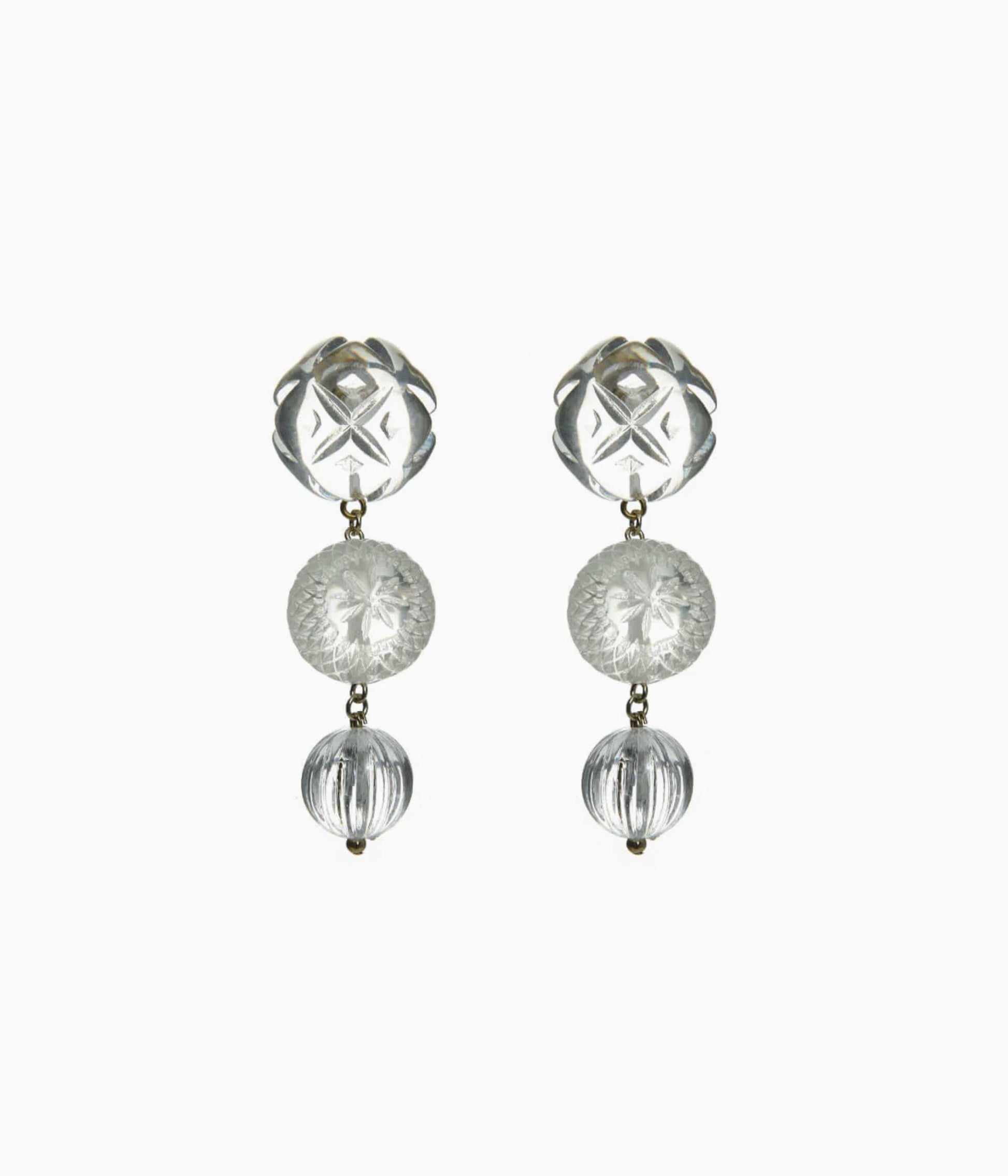 Westbury Drop Earrings in Clear