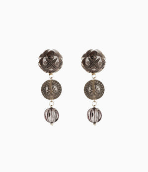 Westbury Drop Earrings in Grey