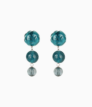 Westbury Drop Earrings in Indigo