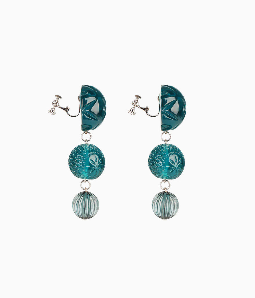 Westbury Drop Earrings in Indigo