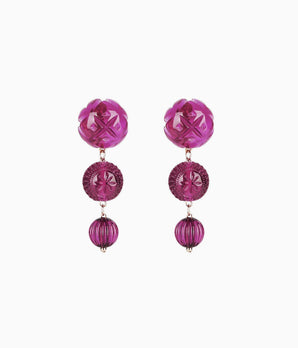 Westbury Drop Earrings in Pink