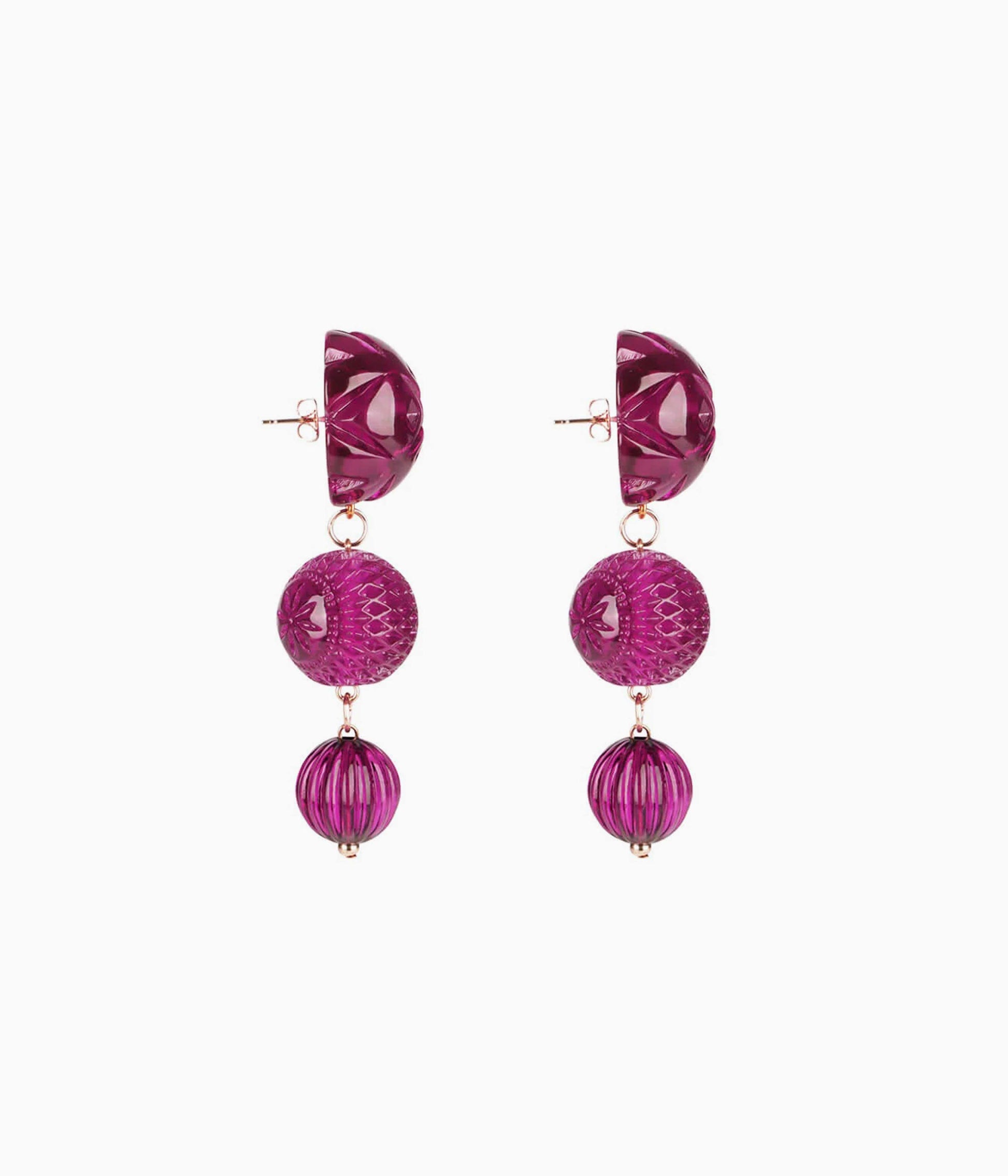 Westbury Drop Earrings in Pink