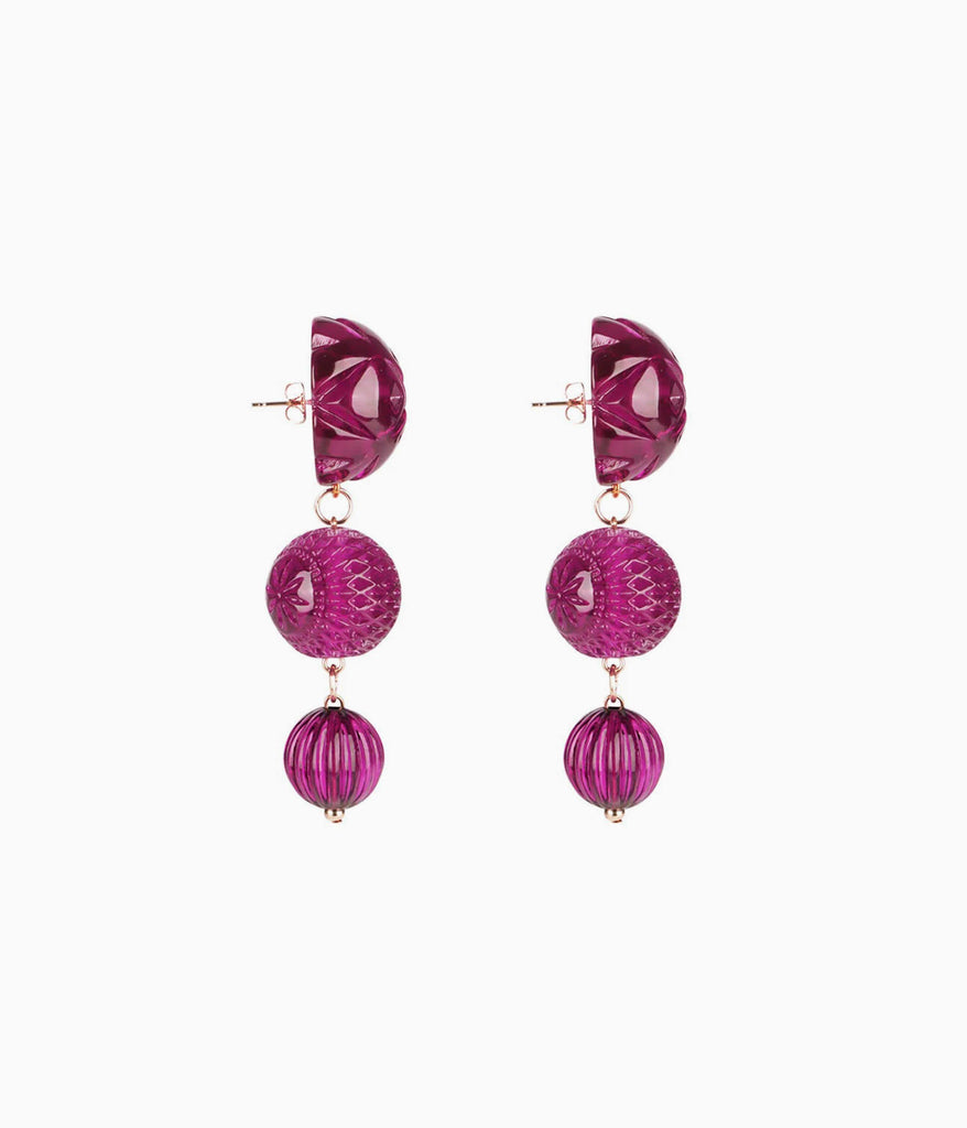 Westbury Drop Earrings in Pink