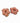 Coral Glitzy Fleurs Earrings