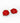 Red Goldy Glitzy Jellyfish Earrings