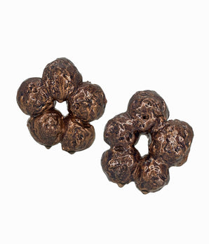 Brown Fleur Earrings