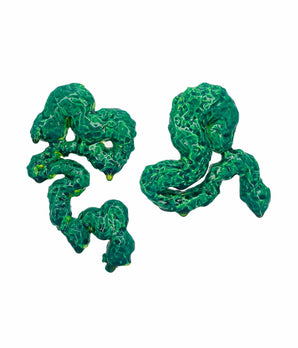 Bluey Greeny Blob Earrings