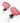 Pink Dangle Cloud Earrings